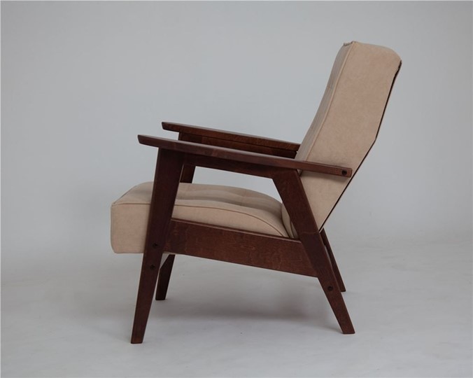 Кресло Ретро (темный тон / RS 03 - бежевый) в Магадане - изображение 1