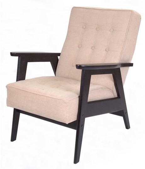 Кресло Ретро (венге / RS 03 - бежевый) в Магадане - изображение 1