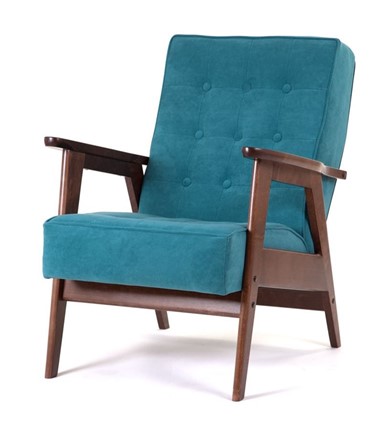 Кресло Ретро (темный тон / RS29 - бирюзовый) в Магадане - изображение
