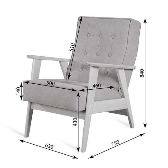 Кресло Ретро (венге / RS29 - бирюзовый) в Магадане - изображение 2