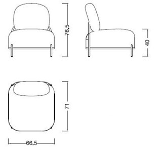 Кресло SOFA-06-01 grey в Магадане - предосмотр 6