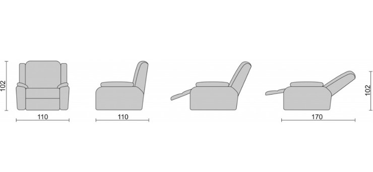 Кресло-трансформер Recliner (электро) в Магадане - изображение 3