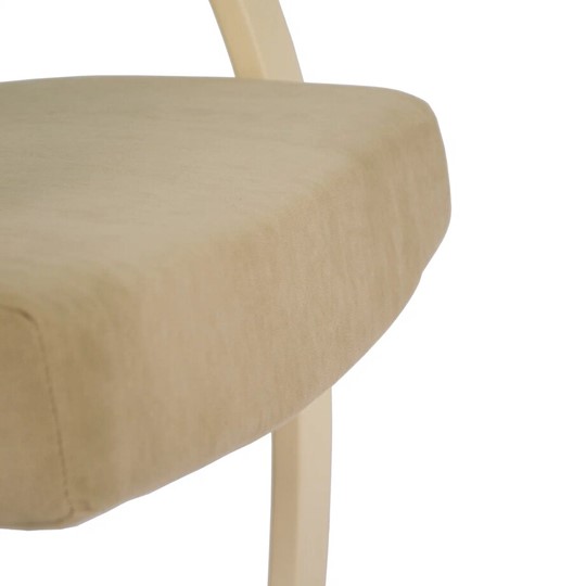 Кресло мягкое Денди шпон, ткань ультра санд, каркас дуб шампань шпон в Магадане - изображение 9
