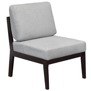 Кресло мягкое Массив мягкое, ткань серый, каркас венге в Магадане - предосмотр