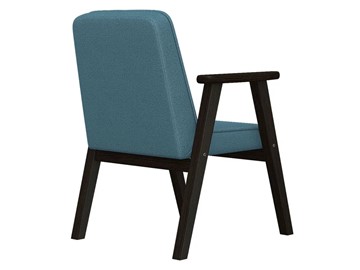 Кресло Ретро ткань голубой, каркас венге в Магадане - предосмотр 2