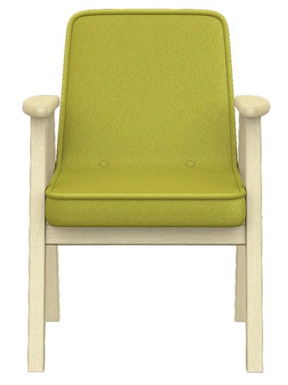 Кресло Ретро ткань лайм, каркас лак в Магадане - изображение 3