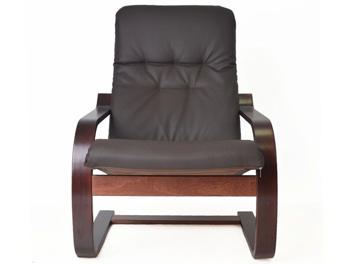 Кресло мягкое Сайма (экокожа шоколад, каркас вишня) в Магадане - изображение 2
