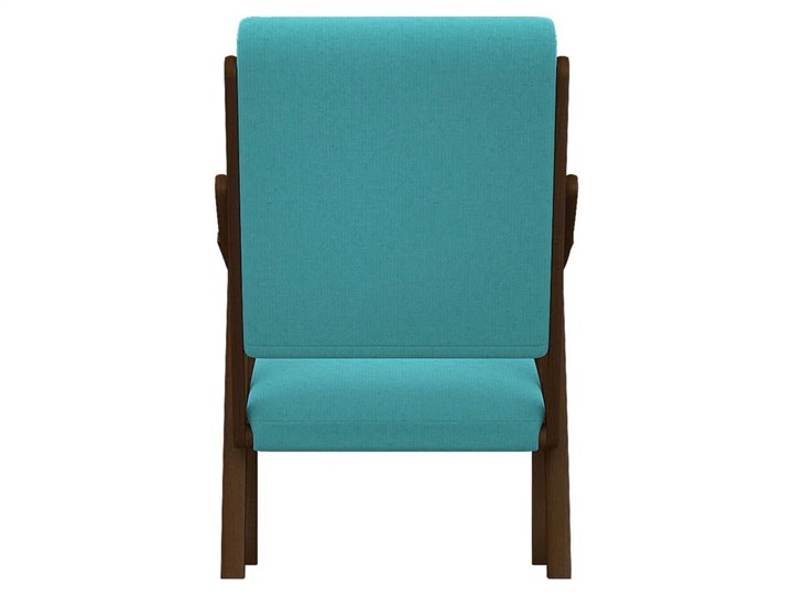 Кресло Вега 10 ткань бирюза, каркас орех в Магадане - изображение 4