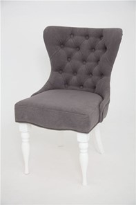 Кресло Вальс (эмаль белая / RS 15 - темно-серый) в Магадане - предосмотр