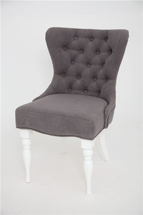 Кресло Вальс (эмаль белая / RS 15 - темно-серый) в Магадане - изображение