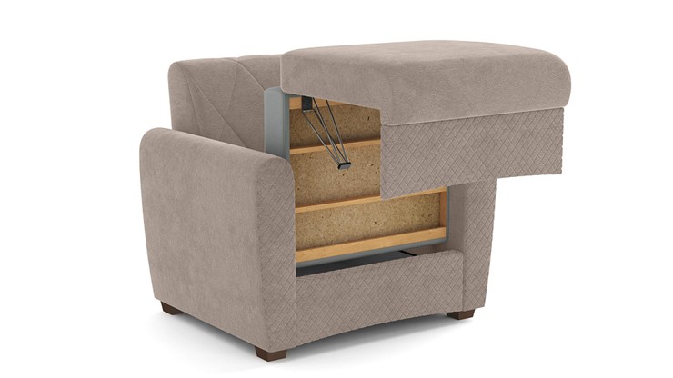 Кровать-кресло Эдвин, велюр прага капучино в Магадане - изображение 5
