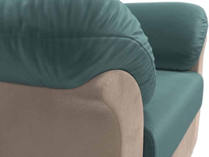 Кресло Карнелла, Бирюзовый/Бежевый (велюр) в Магадане - изображение 4