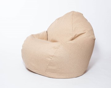 Кресло-мешок Макси, рогожка, 150х100, песочное в Магадане - предосмотр