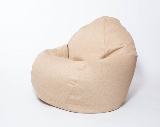 Кресло-мешок Макси, рогожка, 150х100, песочное в Магадане - изображение