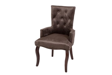 Кресло Виктория (коричневый бархат/темный тон) в Магадане