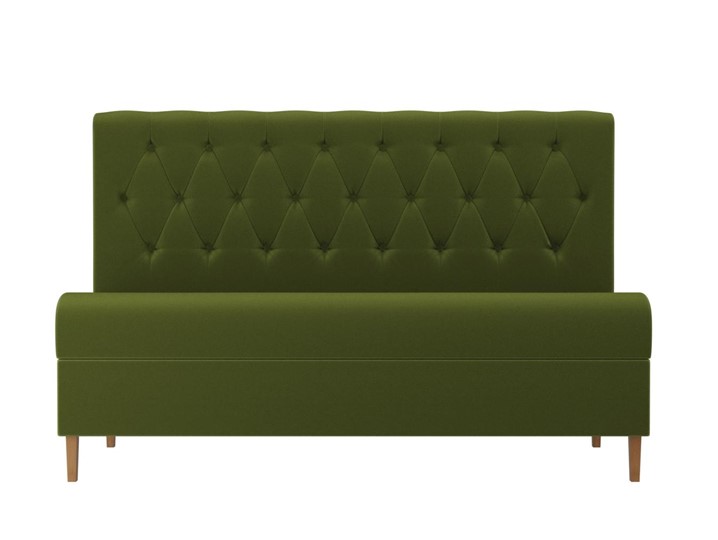 Кухонный прямой диван Бремен, Зеленый (микровельвет) в Магадане - изображение 2
