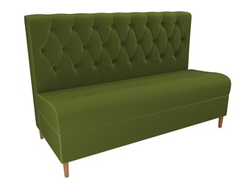 Кухонный прямой диван Бремен, Зеленый (микровельвет) в Магадане - предосмотр 4