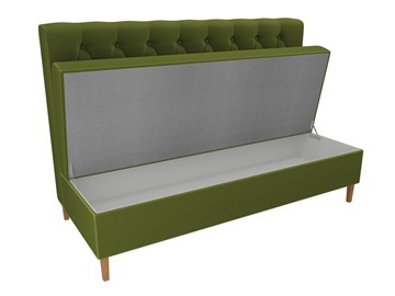 Кухонный прямой диван Бремен, Зеленый (микровельвет) в Магадане - предосмотр 5