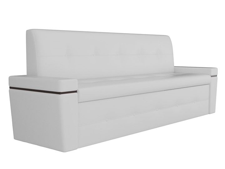 Кухонный прямой диван Деметра, Белый (экокожа) в Магадане - изображение 2