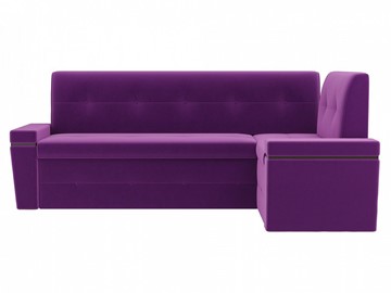 Раскладной кухонный диван Деметра угловой, Фиолетовый (микровельвет) в Магадане - предосмотр 3