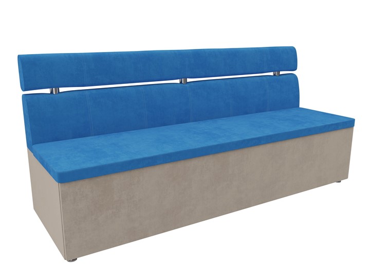 Кухонный диван Классик, Голубой/Бежевый (велюр) в Магадане - изображение 5