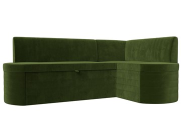 Угловой кухонный диван Токио, Зеленый (микровельвет) в Магадане