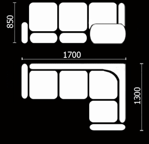 Угловой кухонный диван Нео КМ-01 (168х128 см.) в Магадане - предосмотр 3