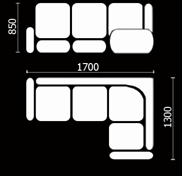 Угловой кухонный диван Нео КМ-01 (168х128 см.) в Магадане - изображение 3