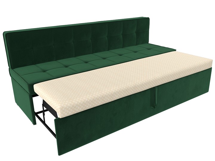 Кухонный прямой диван Техас, Зеленый (Велюр) в Магадане - изображение 1