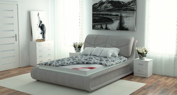 Кровать с механизмом двуспальная Сицилия 160х200 (с коробом) в Магадане - изображение