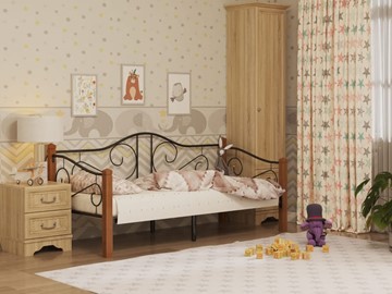 Кровать в детскую Гарда 7, 90х200, черная в Магадане - предосмотр