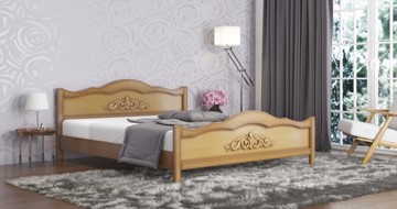 Полутороспальная кровать СВ-Стиль Виктория 140*195 с основанием в Магадане