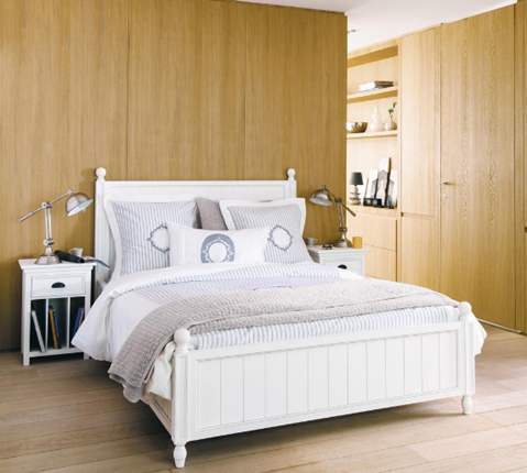 Кровать спальная Palermo, (PL1016), белый в Магадане - изображение