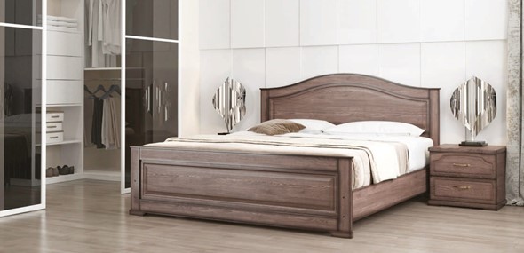 Кровать двуспальная Стиль 3, 160х190 с основанием в Магадане - изображение