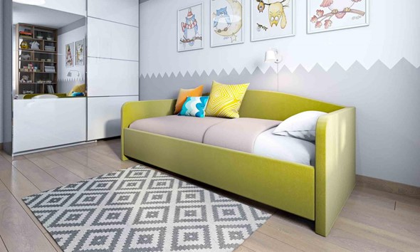 Кровать 1-спальная Uno 80х200 с основанием в Магадане - изображение