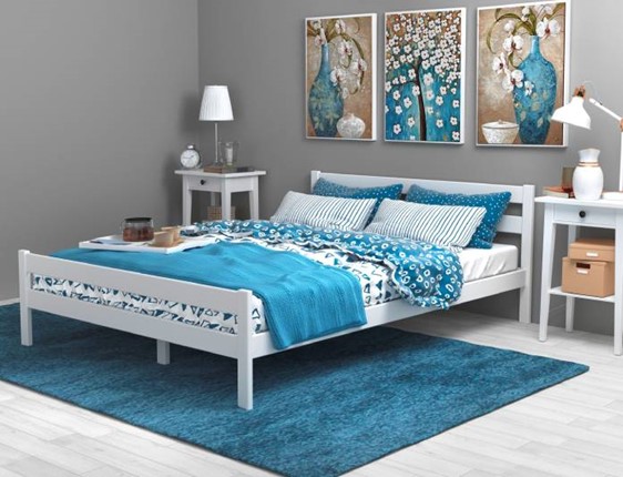 Кровать Фортуна 10, 1200Х2000 белая в Магадане - изображение