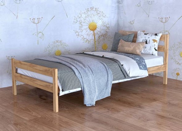 Односпальная кровать Фортуна-9  900Х1900 массив в Магадане - изображение