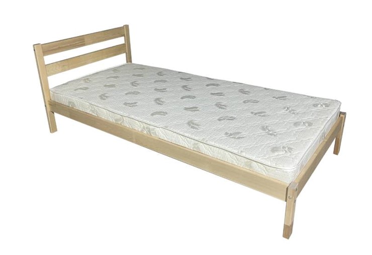Односпальная кровать Фортуна-9  900Х1900 с низкой спинкой, массив в Магадане - изображение 1