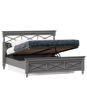Кровать двуспальная 1600 с подъемным механизмом Амели (Оникс Серый) ЛД 642.790 в Магадане - предосмотр 1