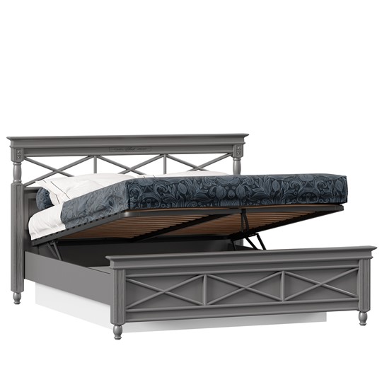 Кровать двуспальная 1600 с подъемным механизмом Амели (Оникс Серый) ЛД 642.790 в Магадане - изображение 1