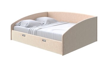 Кровать спальная Bono 160х200, Флок (Бентлей Песок) в Магадане