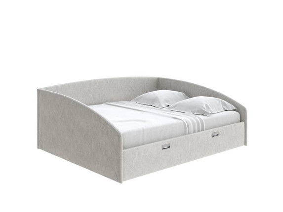Кровать 2-спальная Bono 160х200, Рогожка (Levis 12 Лён) в Магадане - изображение