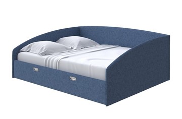 Спальная кровать Bono 160х200, Рогожка (Levis 78 Джинс) в Магадане