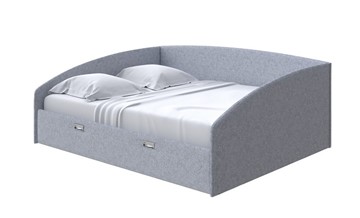 Кровать 2-спальная Bono 160х200, Рогожка (Levis 83 Светло-Серый) в Магадане