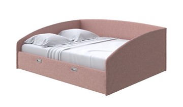 Кровать 2-х спальная Bono 160х200, Шенилл (Piano 10 Винтажный розовый) в Магадане