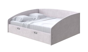 Спальная кровать Bono 160х200, Велюр (Casa Лунный) в Магадане