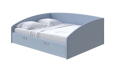 Спальная кровать Bono 160х200, Велюр (Scandi Cotton 21 Китайский Голубой) в Магадане