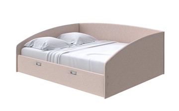 Кровать 2-спальная Bono 160х200, Велюр (Scandi Cotton 4 Бежевый) в Магадане