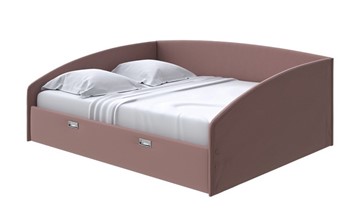 Кровать спальная Bono 180х200, Экокожа (Молочный шоколад) в Магадане
