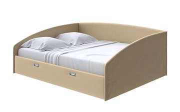 Кровать 2-спальная Bono 180х200, Экокожа (Золотой перламутр) в Магадане